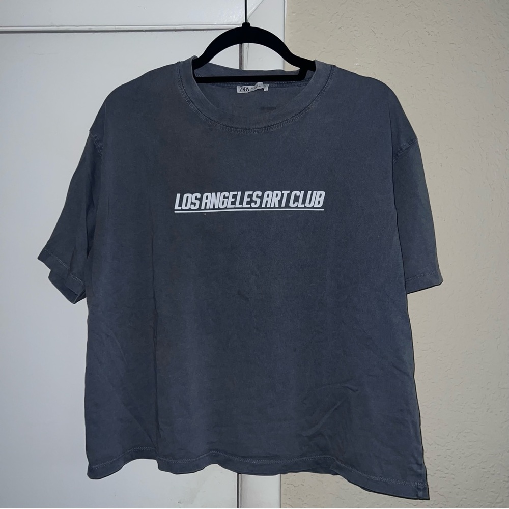 Zara Gray Short Sleeve Tee